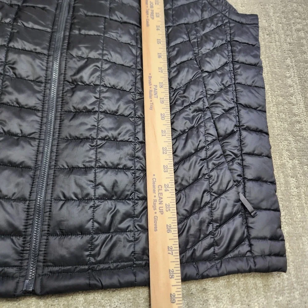 The North Face Puffer Vest Men XL Thermoball Primaloft Black Full Zip